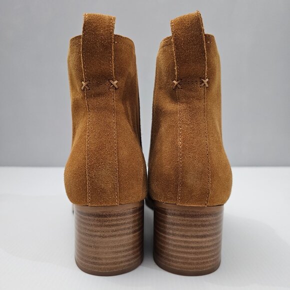 NEW Rag & Bone Walker Ankle Bootie Womens EU 41 Chesnut Tan Suede Chelsea Heel - Picture 7 of 13